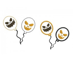 Stickdatei - Halloween Ballons